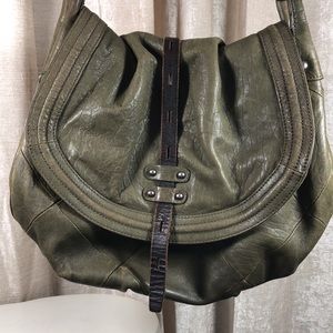 Revel New York Two Tone Leather Saddlebag